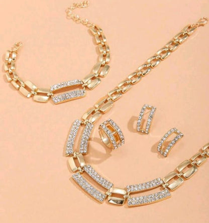 Luxury Unique Golden Necklace Set