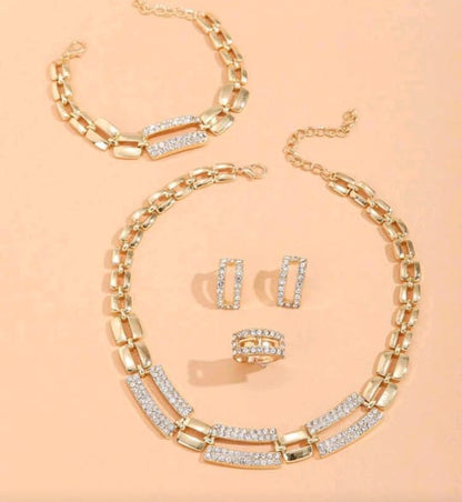 Luxury Unique Golden Necklace Set