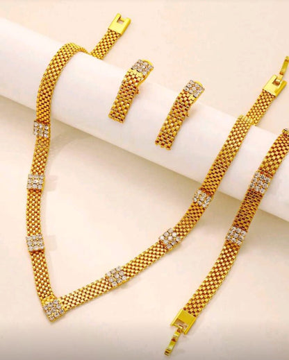 Unique Elegant Cubic Zirconia Necklace Set