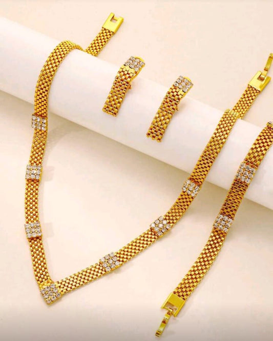 Unique Elegant Cubic Zirconia Necklace Set