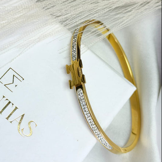 Elegant Crystal Studded Bracelet