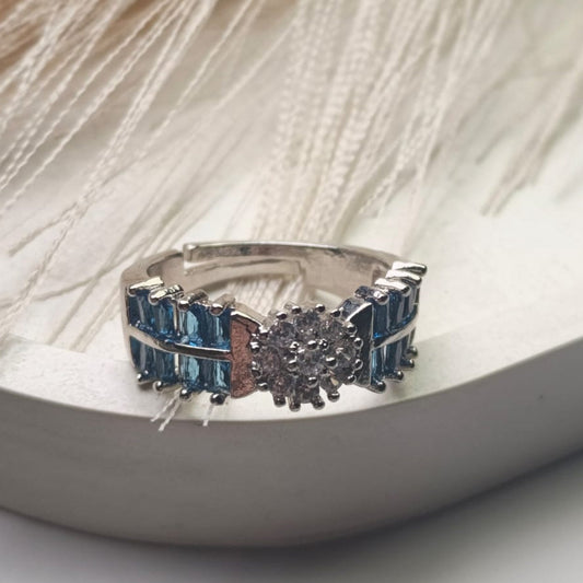 Premium Blue Crystal Ring