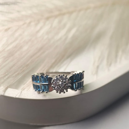 Premium Blue Crystal Ring