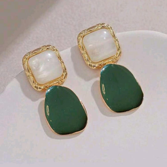 Elegant Square Drop Earrings