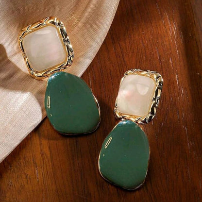 Elegant Square Drop Earrings