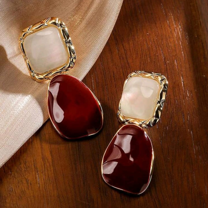 Elegant Square Drop Earrings