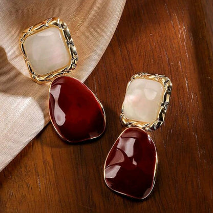 Elegant Square Drop Earrings