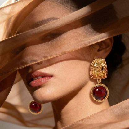 Gold Plated Dangle Earrings