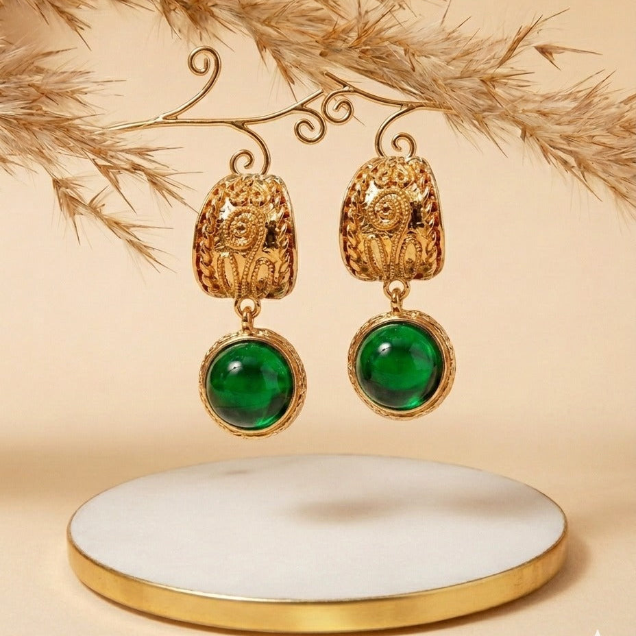 Gold Plated Dangle Earrings