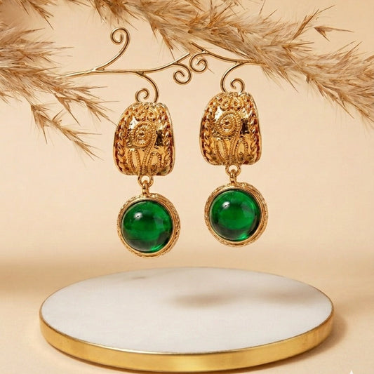 Gold Plated Dangle Earrings
