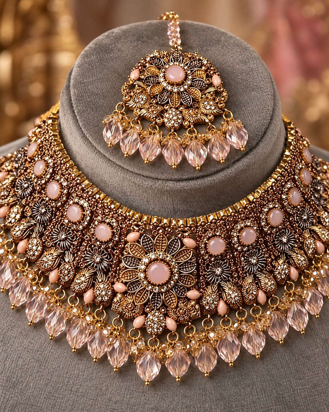 Premium Bridal Necklace Set | Luxury Bridal Jewellery