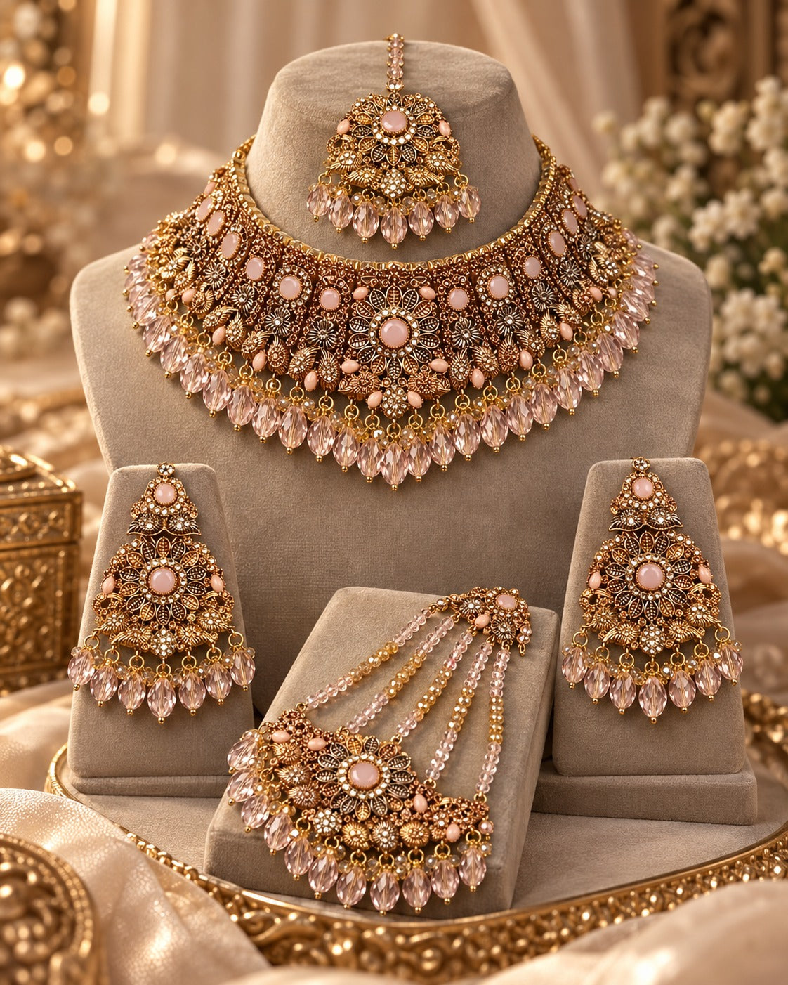 Premium Bridal Necklace Set | Luxury Bridal Jewellery