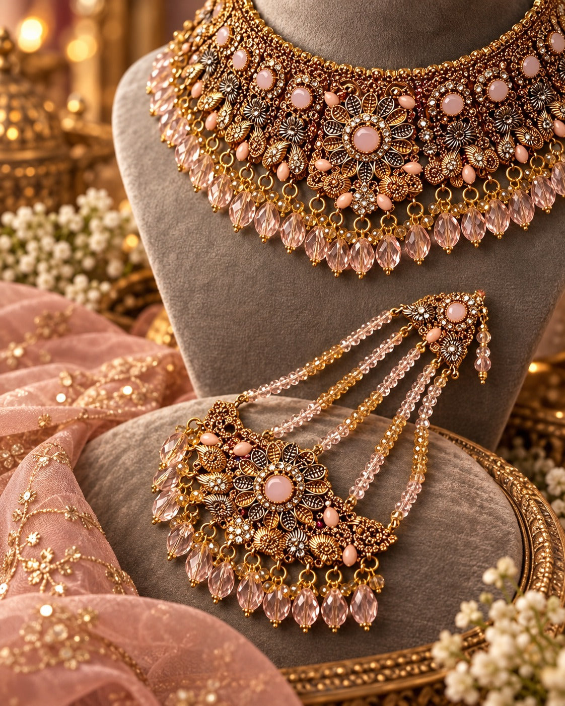 Premium Bridal Necklace Set | Luxury Bridal Jewellery