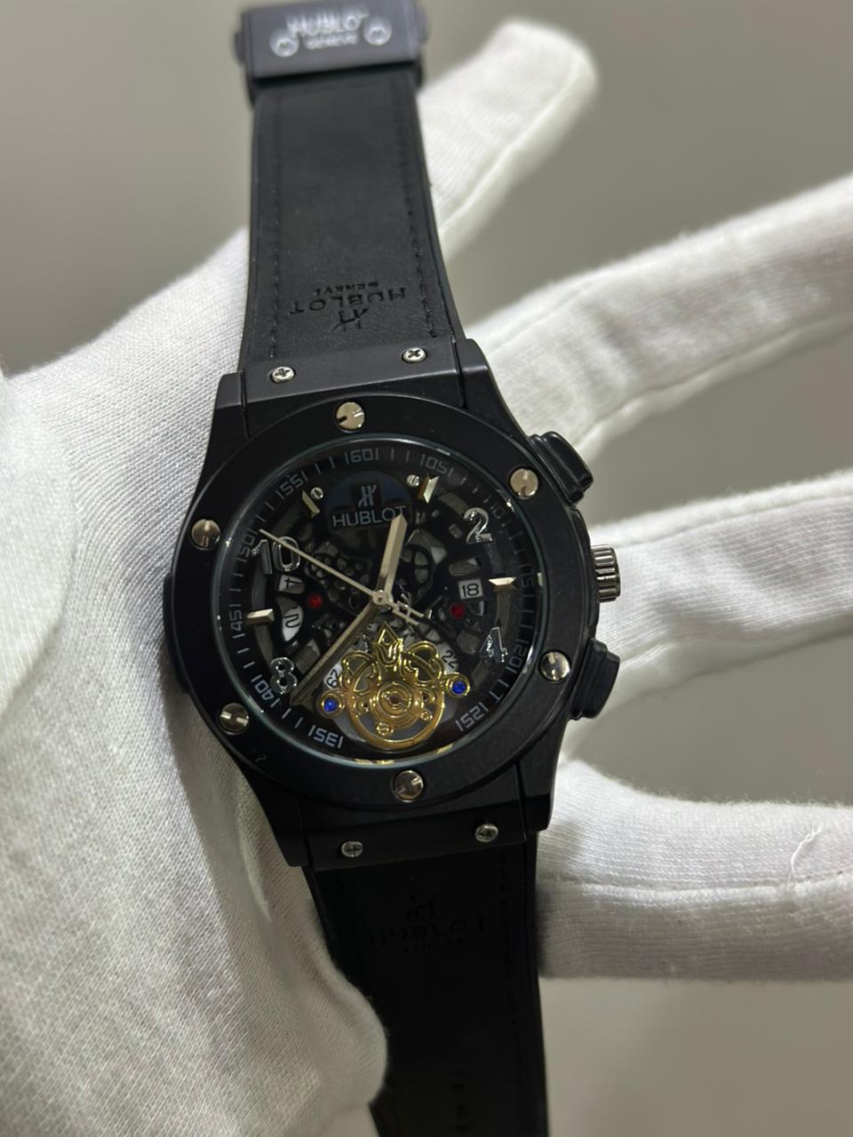 HB Geneve-Skeleton Dial Men