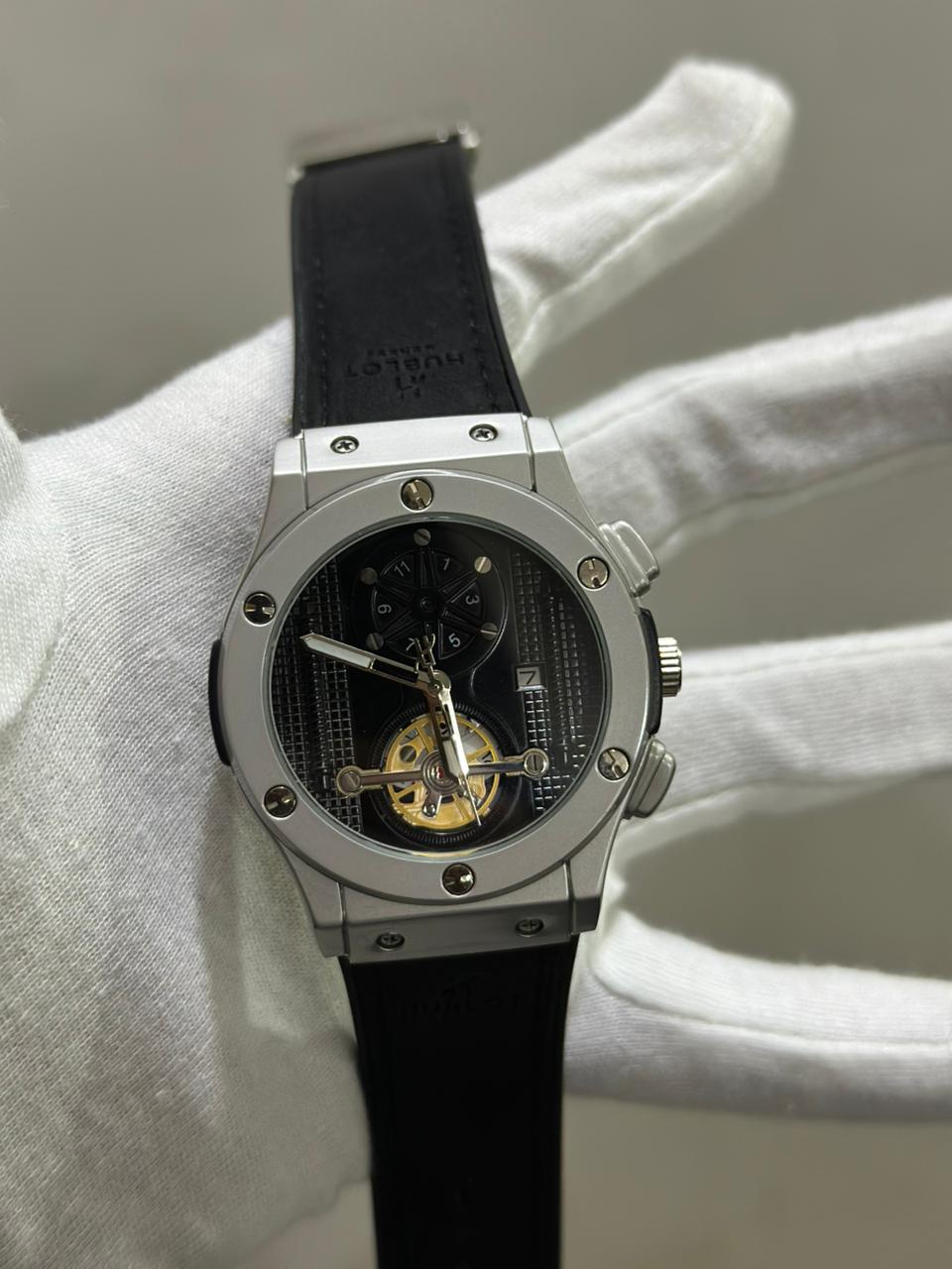 HB Geneve-Skeleton Dial Men
