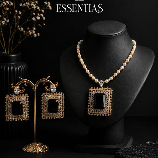 Luxury Gold Plated Pendant Set