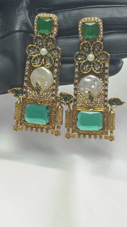 Premium Turkish Mother Pearl Earrings