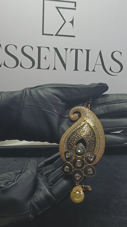 Premium South Indian Mala Pendant Set