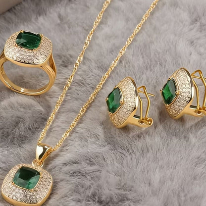 Classy Square Pendant Set